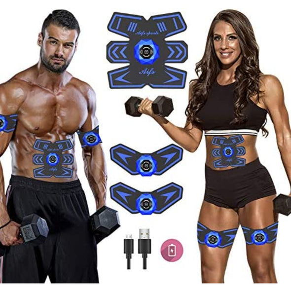 Portable Rechargeable Unisex Abs Stimulator For Muscle Training Workout