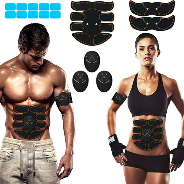 Portable Fitness Workout Equipment For Men Woman Abdomen/Arm/Leg Home Office Exercise,10pcs Free Gel Pads